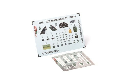 Przejdź do produktu Eduard 3DL48090 - 1:48 F4F-4 Space 3D Decals + PE