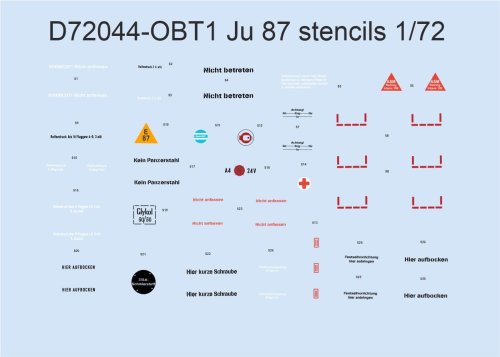 Przejdź do produktu Eduard D72044 - 1:72 Ju 87 stencils