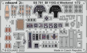 Eduard SS781 - 1:72 Bf 110G-4 Weekend