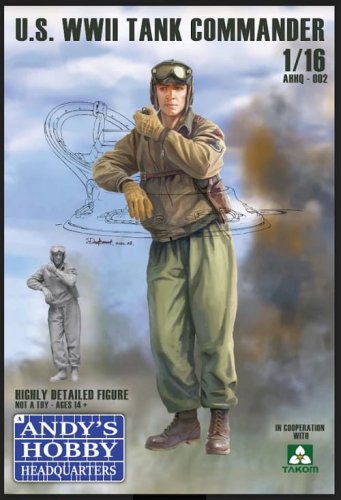 Przejdź do produktu Andy's Hobby Headquarters AHHQ-002 - 1:16 U.S. WWII Tank Commander