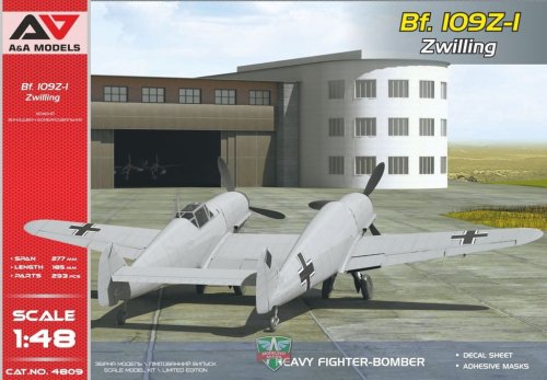 Przejdź do produktu A&A Models 4809 - 1:48 Bf 109Z-1 Zwilling