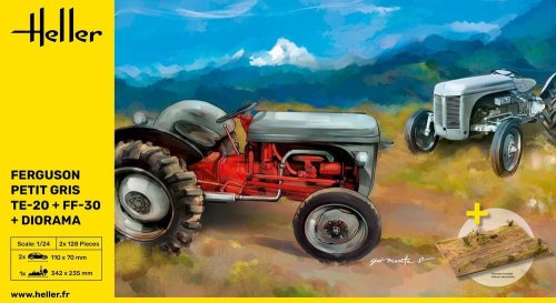 Przejdź do produktu Heller 50326 - 1:24 Ferguson Petit Gris TE-20 + FF-30 + Diorama