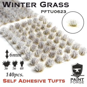 Paint Forge TU0623 - Kępy traw 6 mm x 120 szt - Winter Grass