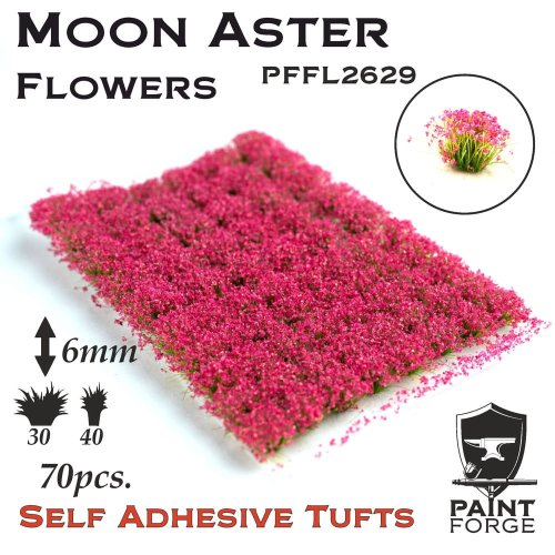 Przejdź do produktu PAINT FORGE FL2629 - Kępy kwiatów 6 mm x 50 szt - Moon Aster Flowers