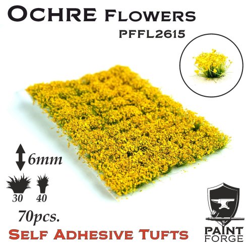 Przejdź do produktu PAINT FORGE FL2615 - Kępy kwiatów 6 mm x 50 szt - Ochre Flowers