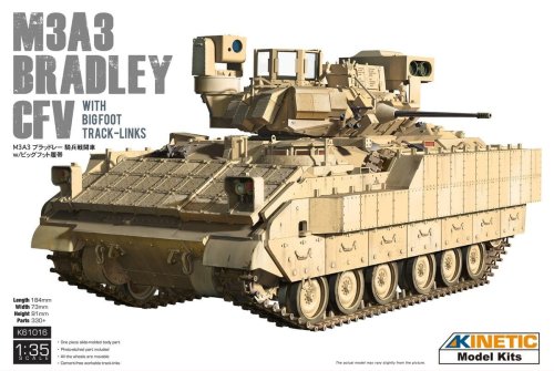Przejdź do produktu Kinetic 61016 - 1:35 M3A3 Bradley CFV w/ Bigfoot Track-Links