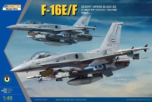 Przejdź do produktu Kinetic 48136 - 1:48 F-16E/F Desert Vipers Block 60