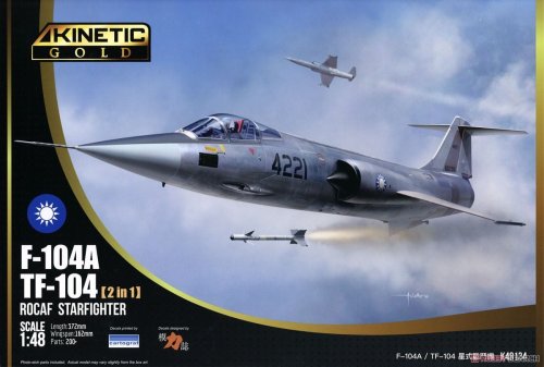 Przejdź do produktu Kinetic 48134 - 1:48 F-104A / TF-104 2in1 ROCAF Starfighter