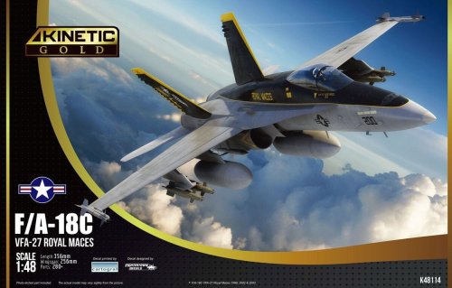 Przejdź do produktu Kinetic 48114 - 1:48 F/A-18C VFA-27 Royal Maces