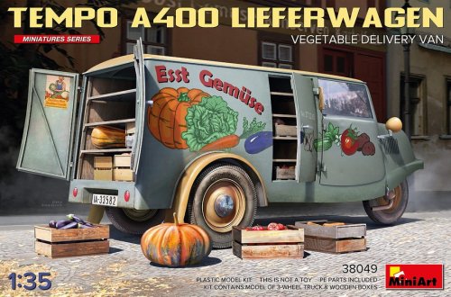 Przejdź do produktu Miniart 38049 - 1:35 Tempo A400 Lieferwagen Vegetable Delivery Van