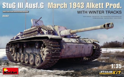 Przejdź do produktu Miniart 35367 - 1:35 StuG III Ausf. G March 1943 Alkett Prod. With Winter Tracks w/ interior set
