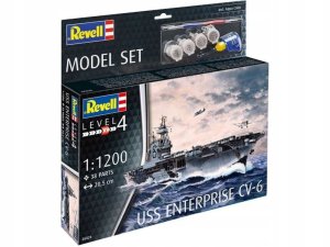 Revell 65824 - 1:1200 USS Enterprise CV-6 model z farbami