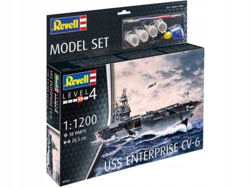 Przejdź do produktu Revell 65824 - 1:1200 USS Enterprise CV-6 model z farbami