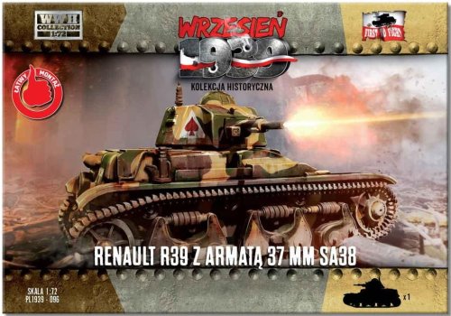 Przejdź do produktu First to Fight 096 - Wrzesień 1939 - 1:72 Renault R39 z armatą 37mm SA38