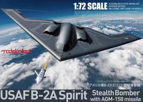 Przejdź do produktu Modelcollect UA72214 - 1:72 USAF B-2A Spirit Stealth Bomber With AGM-158 Missile