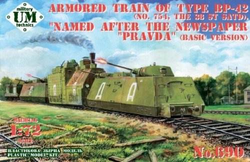 Przejdź do produktu Unimodels UM-MT 690 - 1:72 Armored Train Of Type BP-42 No. 754, The 38 St Satd