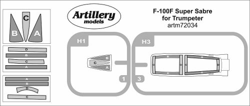 Przejdź do produktu Fly Artm72034 - 1:72 F-100F Super Sabre