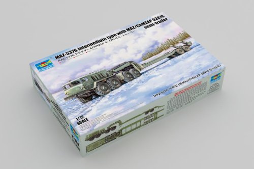 Przejdź do produktu Trumpeter 07194 - 1:72 MAZ-537G intermediate type with MAZ/ChMZAP 5247G semi-trailer