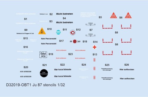 Przejdź do produktu Eduard D32019 - 1:32 Ju 87 stencils