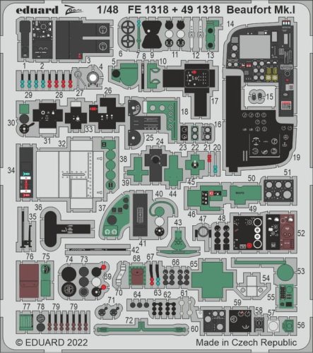 Przejdź do produktu Eduard FE1318 - 1:48 Beaufort Mk.I