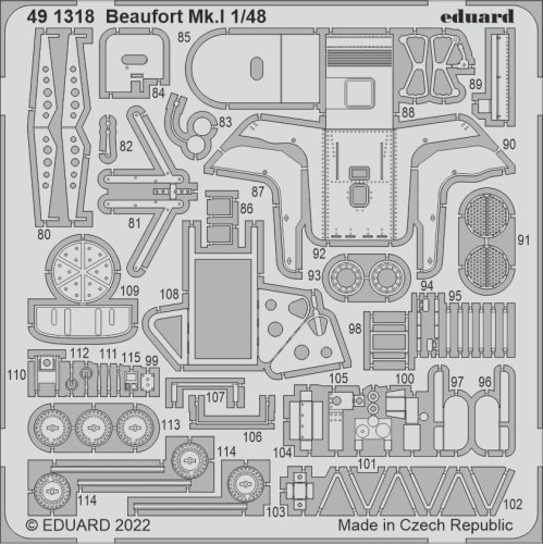 Przejdź do produktu Eduard 491318 - 1:48 Beaufort Mk.I