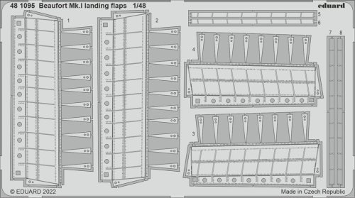 Przejdź do produktu Eduard 481095 - 1:48 Beaufort Mk.I landing flaps