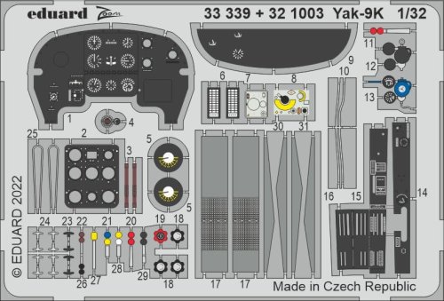 Przejdź do produktu Eduard 33339 - 1:32 Yak-9K
