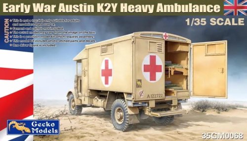Przejdź do produktu Gecko Models 35GM0068 - 1:35 Early War Austin K2Y Heavy Ambulance