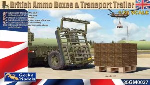Gecko Models 35GM0037 - 1:35 British Ammo Boxes & Transport Trailer
