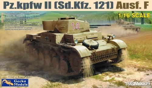 Przejdź do produktu Gecko Models 16GM0009 - 1:16 Pz.Kpfw II Ausf F Sd Kfz 121 N.Africa & Italian Front
