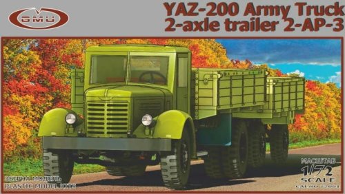 Przejdź do produktu GMU 72001 - 1:72 YAZ-200 Army Truck 2-Axle Trailer 2-AP-3