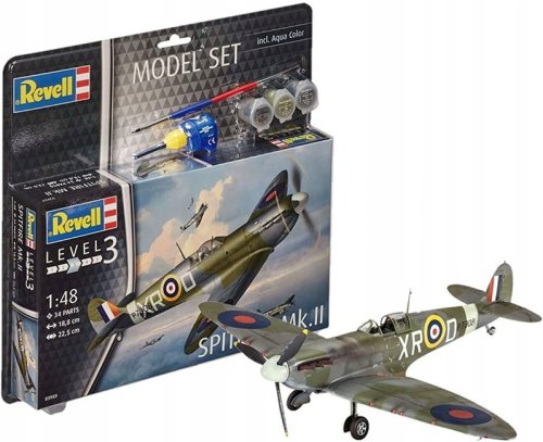 Przejdź do produktu Revell 63959 - 1:48 Spitfire Mk.II model z farbami