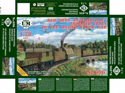 Przejdź do produktu Unimodels UM-MT 696 - 1:72 Red Army Anti-Aircraft Armored Train of The WWII