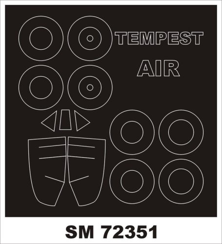 Przejdź do produktu Montex SM72351 - 1:72 Hawker Tempest
