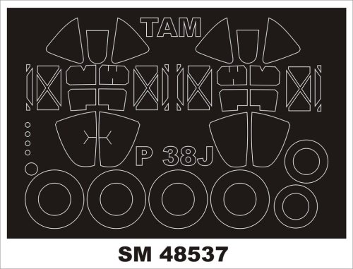 Przejdź do produktu Montex SM48537 - 1:48 P-38J Lightning