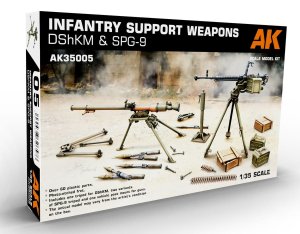 AK Interactive 35005 - 1:35 Infantry Support Weapons DShKM & SPG-9