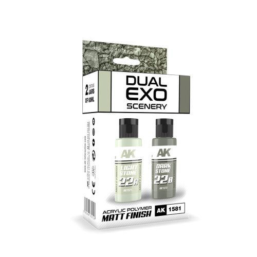 Przejdź do produktu AK Interactive 1581 - Zestaw farb Dual Exo Scenery Set 22 - Light Stone & Dark Stone