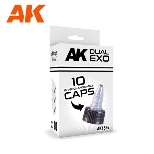 Przejdź do produktu AK Interactive 1567 - Zestaw zakrętek z dozownikiem do farb Dual Exo 60 ml