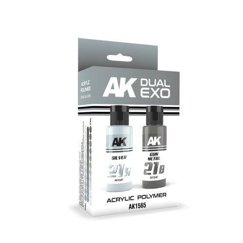Przejdź do produktu AK Interactive 1565 - Zestaw farb Dual Exo Set 21 - Silver & Gun Metal