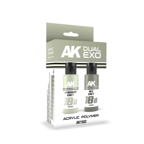 Przejdź do produktu AK Interactive 1562 - Zestaw farb Dual Exo Set 18 - Starship Grey & NCC Grey