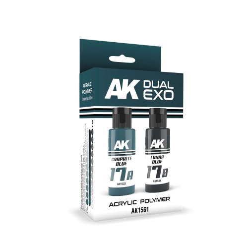 Przejdź do produktu AK Interactive 1561 - Zestaw farb Dual Exo Set 17 - Graphite Blue & Lunar Blue
