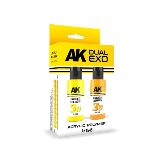 Przejdź do produktu AK Interactive 1545 - Zestaw farb Dual Exo Set 3 - Power Yellow & Fusion Orange