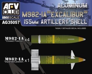 AFV Club AG 35057 - 1:35 Aluminum M982-1A Excalibur 155 mm Artillery Shell