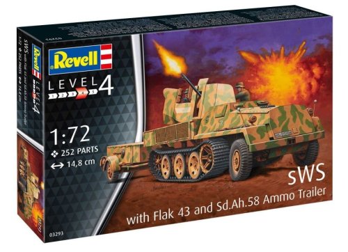Przejdź do produktu Revell 03293 - 1:72 sWS with Flak 43 and Sd.Ah.58 Ammo Trailer