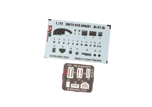 Przejdź do produktu Eduard 3DL72010 - 1:72 Ki-21-Ib Space 3D Decals + PE