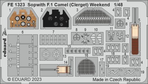 Przejdź do produktu Eduard FE1323 - 1:48 Sopwith F.1 Camel (Clerget) Weekend