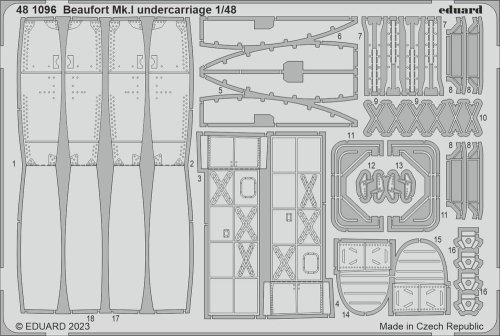 Przejdź do produktu Eduard 481096 - 1:48 Beaufort Mk.I undercarriage