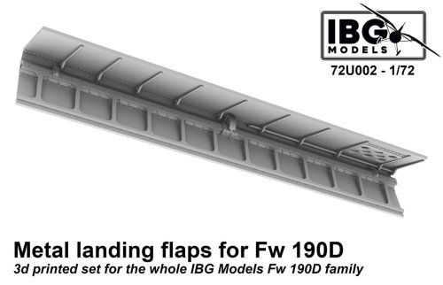 Przejdź do produktu IBG 72U002 - 1:72 Metal Landing Flaps for Fw190D - 3D printed set for IBG Models Fw190D family