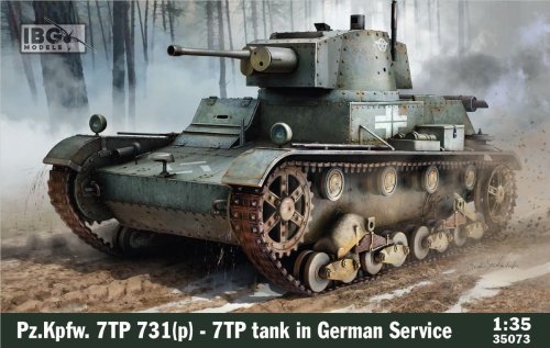 Przejdź do produktu IBG 35073 - 1:35 Pz.Kpfw. 7TP 731(p) - 7TP in German Service