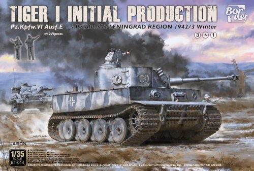 Przejdź do produktu Border BT014 - 1:35 Tiger I Initial Production s.Pz.Abt.502 Leningrad Region 1942/43 Winter